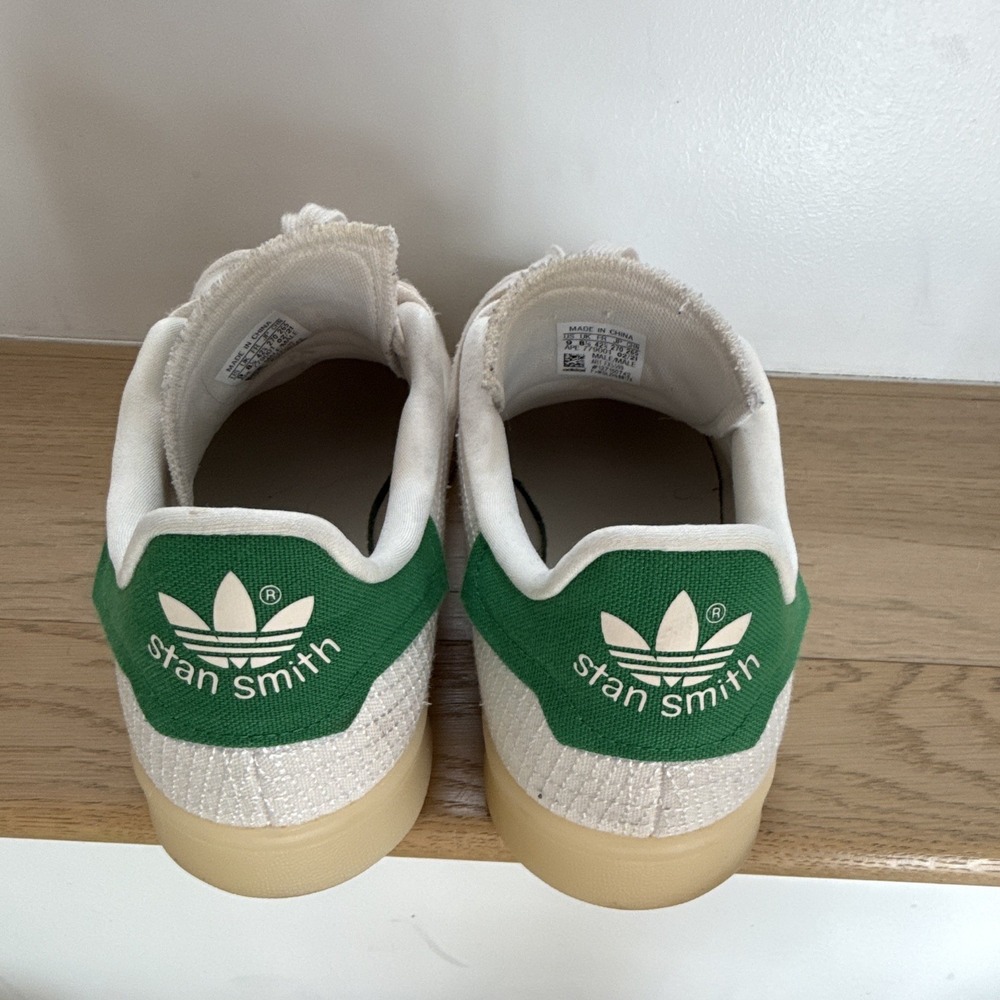 adidas Stan Smith Primeblue Cloud White/Green Low Top Lace Up Sneakers US 9 - Picture 5 of 6